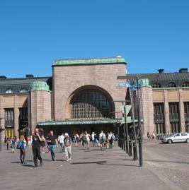 Helsinki train station 4 pm