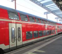 double decker train to Oktoberfest