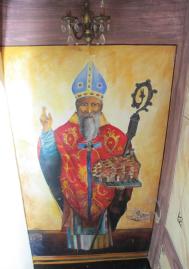 St Blaise, Dubrovnik patron saint, in Libertas' hallway 