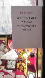 waffle etiquette in Brussels