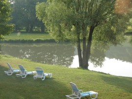 summer morning in the French countryside