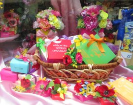 chocolate shop window