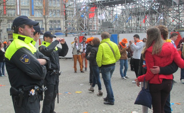 police snap photos for happy visitors