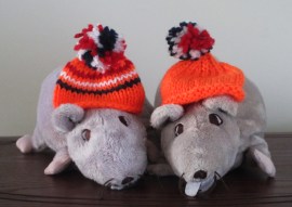 IKEA rats in orange caps