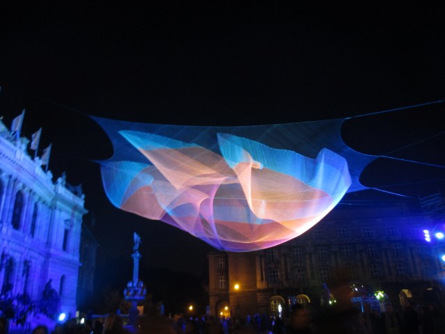 Rudolfinum blanket at Prague Signalfest 2015