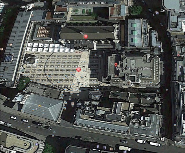 Amphitheatre footprint - aerial view Google Earth